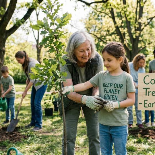 community volunteer portrait outdoors